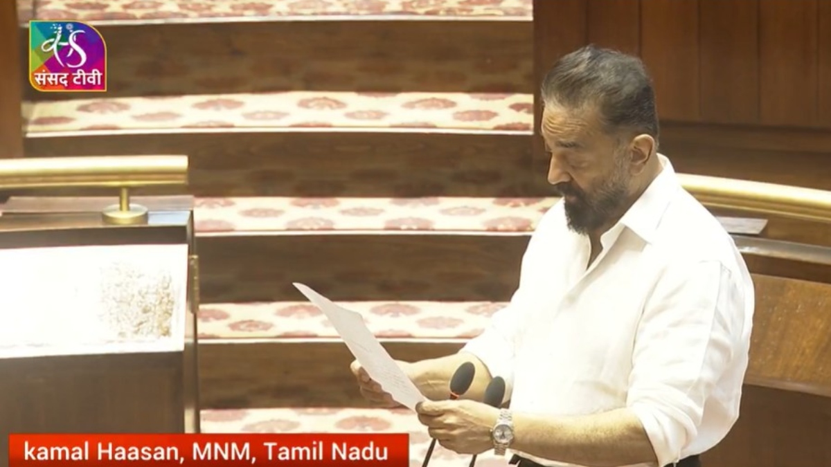 Kamal Haasan takes oath as Rajya Sabha MP, begins parliamentary journey with DMK backing
